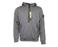 HALF ZIPPED HOODED SWEATSHIRT
