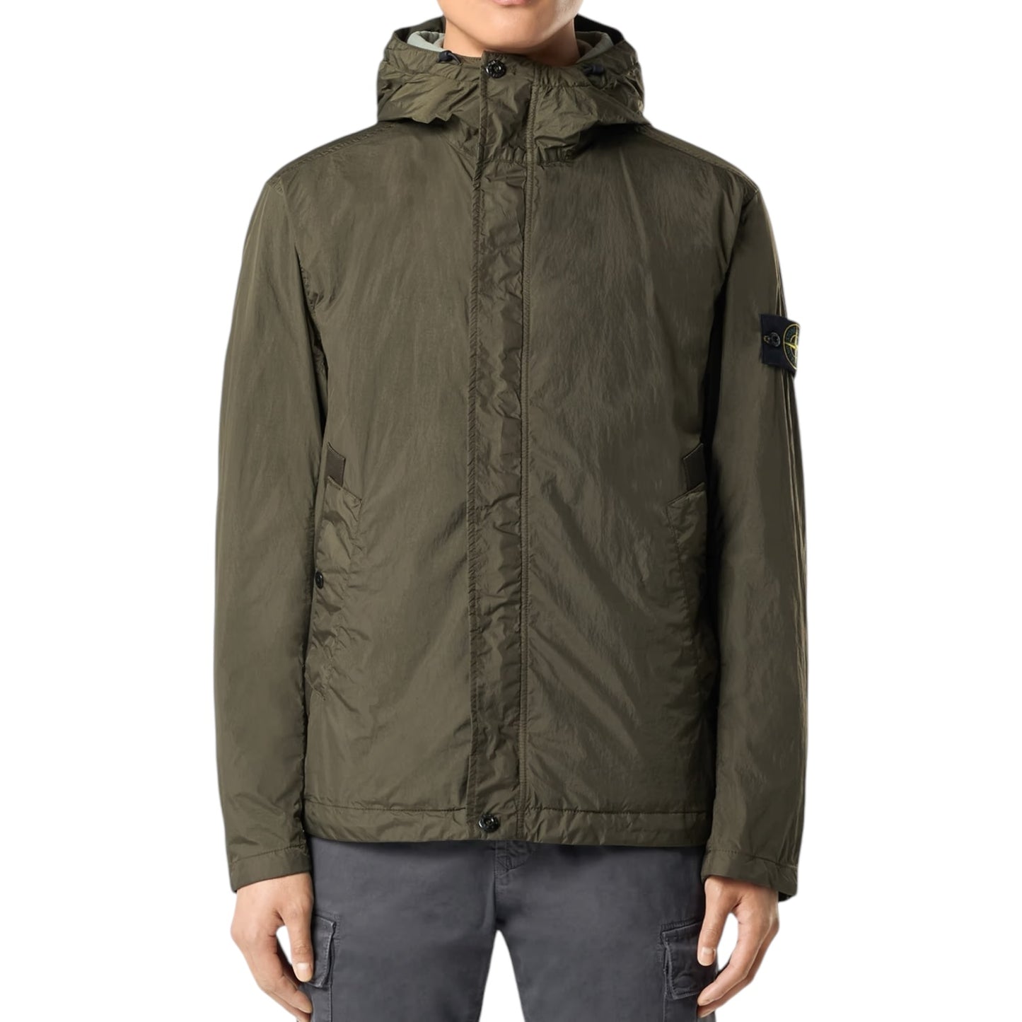Crinkle Reps Hooded Jacket