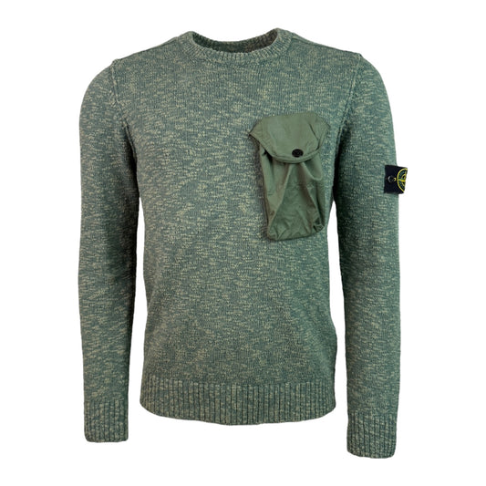 Patch Pocket Knit Sweatshirt