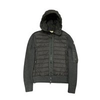 Hooded Down Tricot Cardigan