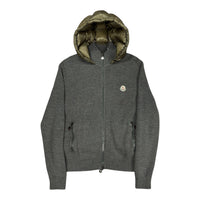 Hooded Down Tricot Cardigan