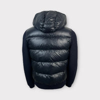 Hooded Down Tricot Cardigan