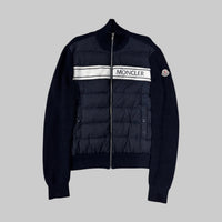 Embroidered Front Logo Down Cardigan