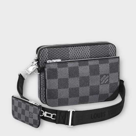 Louis Vuitton Trio Messenger Graphite Damier Graphite