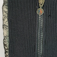 Hooded Down Tricot Cardigan