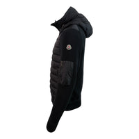 Hooded Down Tricot Cardigan