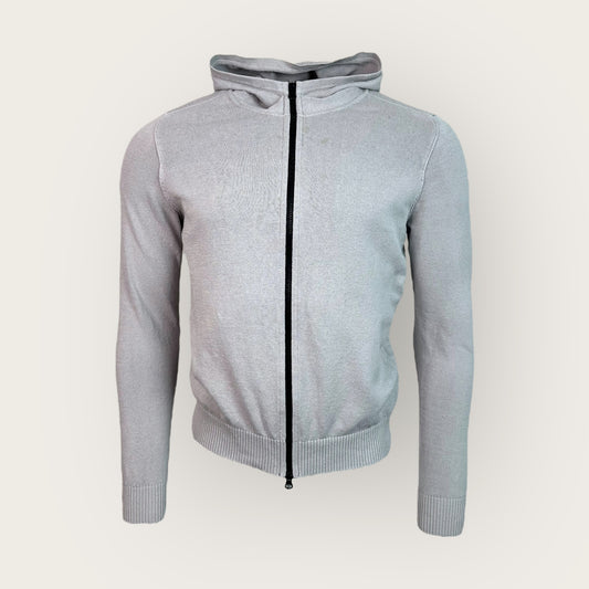 Zip Up Knit Hoodie