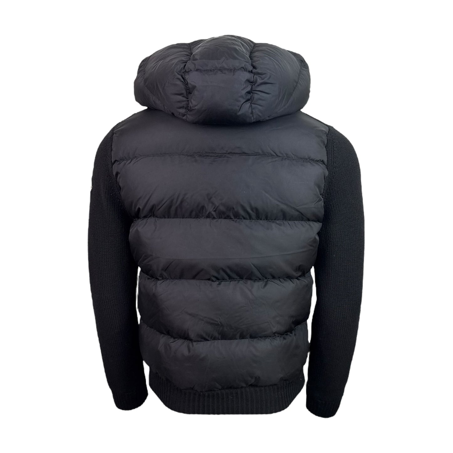 Tricot Hooded Down Cardigan